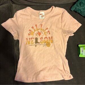 American Eagle Outfitters Pink Band Tee